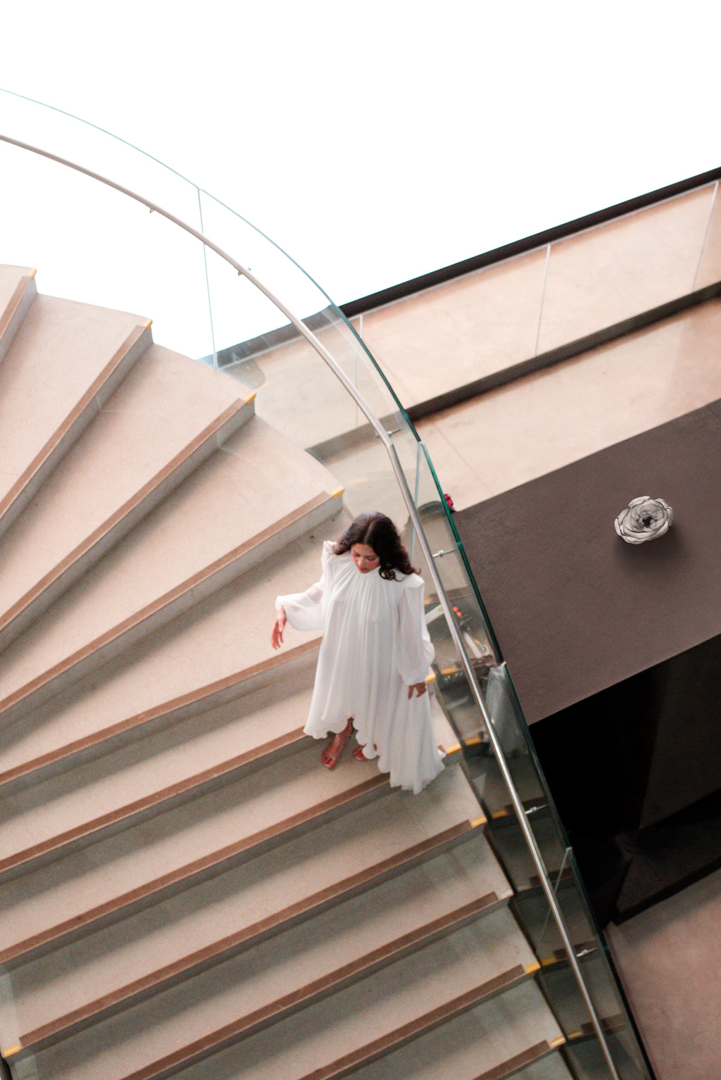 Vestido Longo Branco Fluido Força