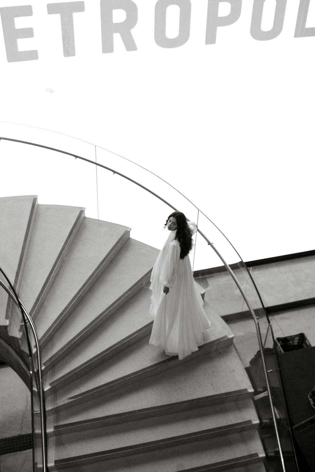 Vestido Longo Branco Fluido Força