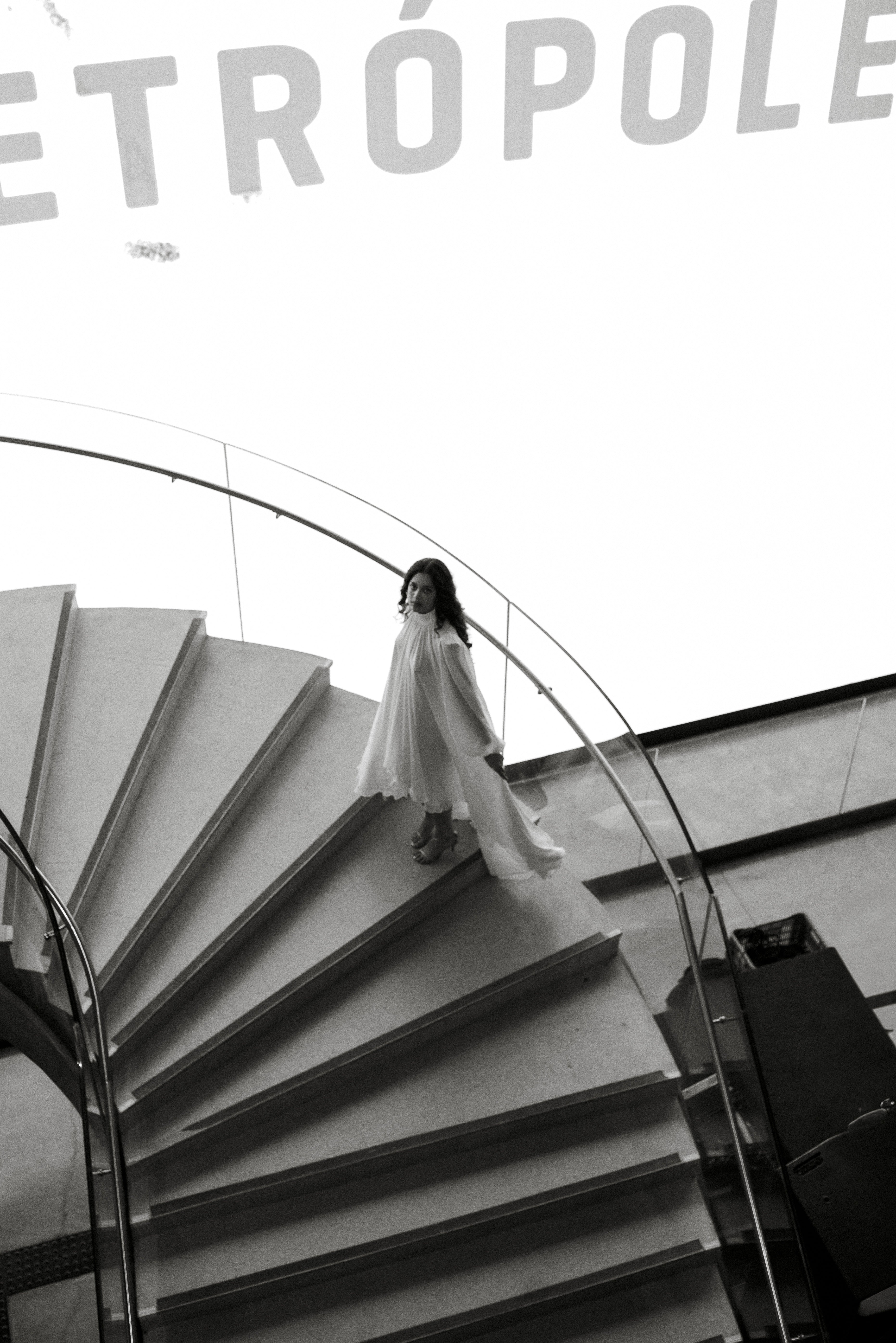 Vestido Longo Branco Fluido Força