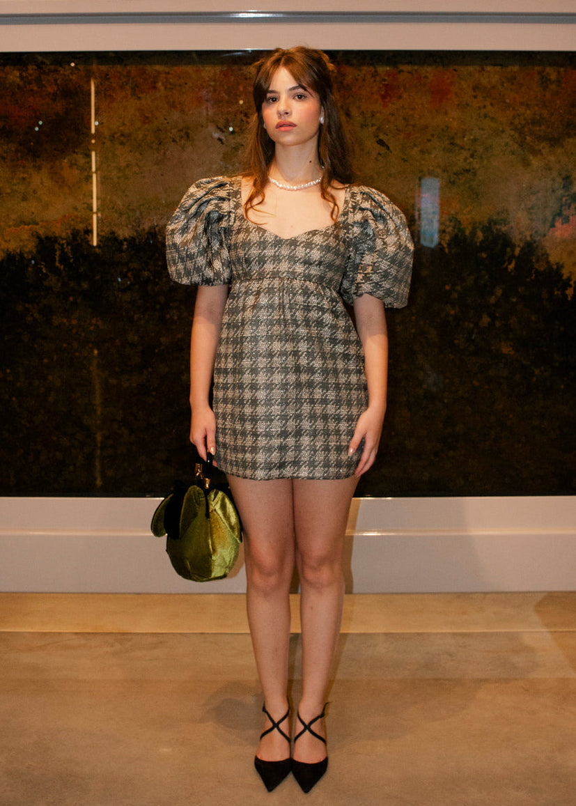 Vestido Feminino Mangas Bufantes Broto