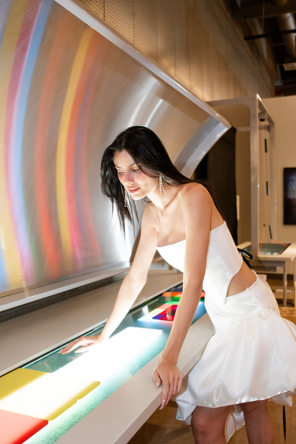 Saia Feminina Assimétrica Copo de Leite