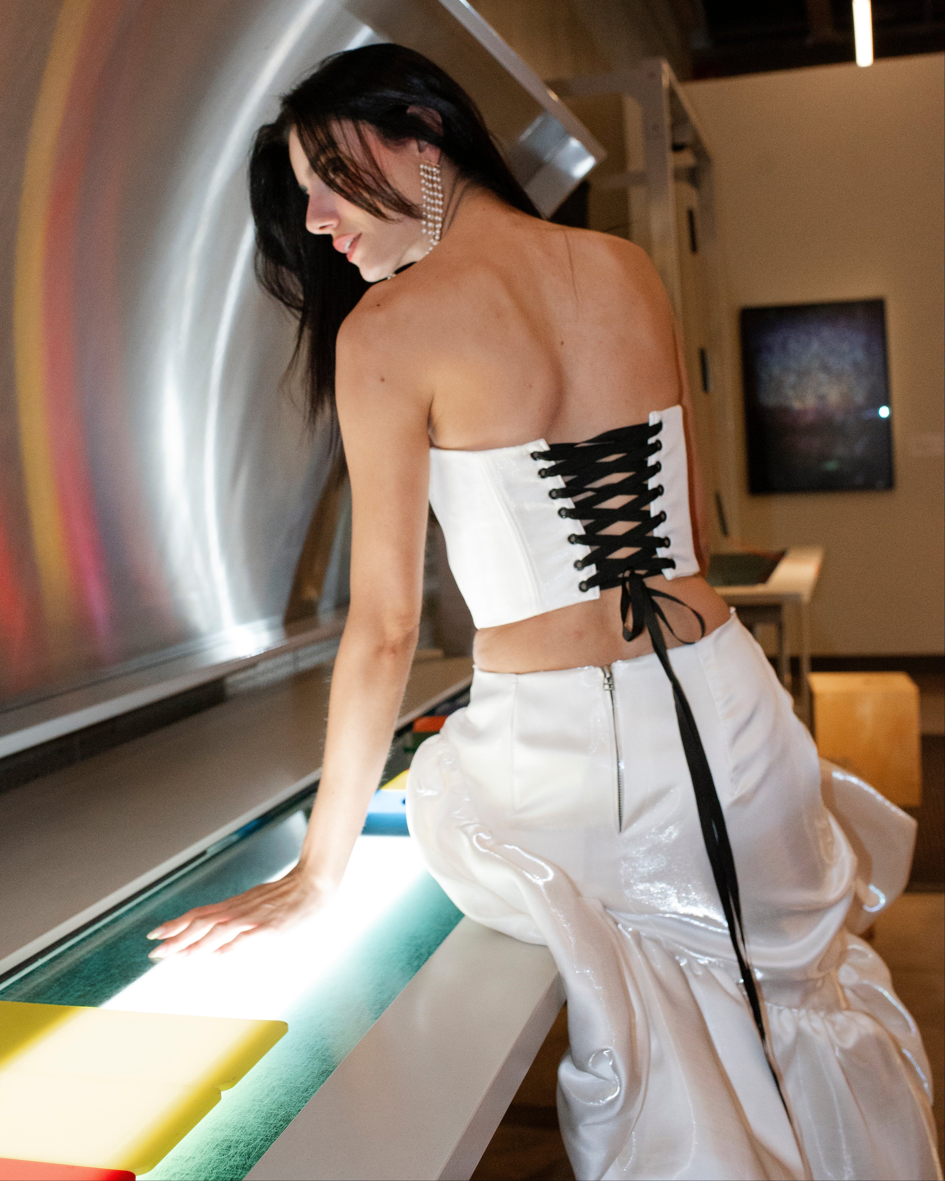 Corset  Acetinado Solo