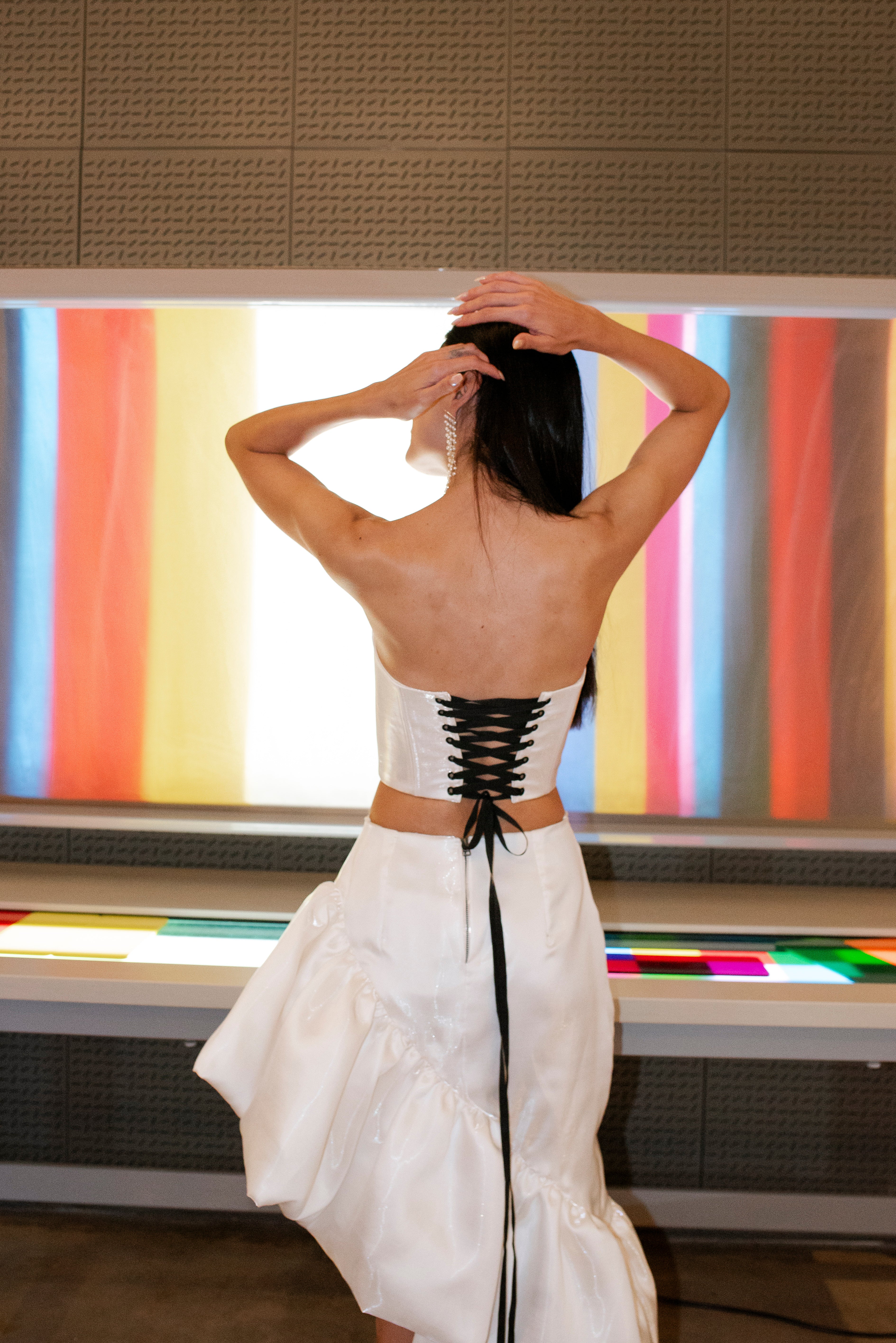 Saia Feminina Assimétrica Copo de Leite