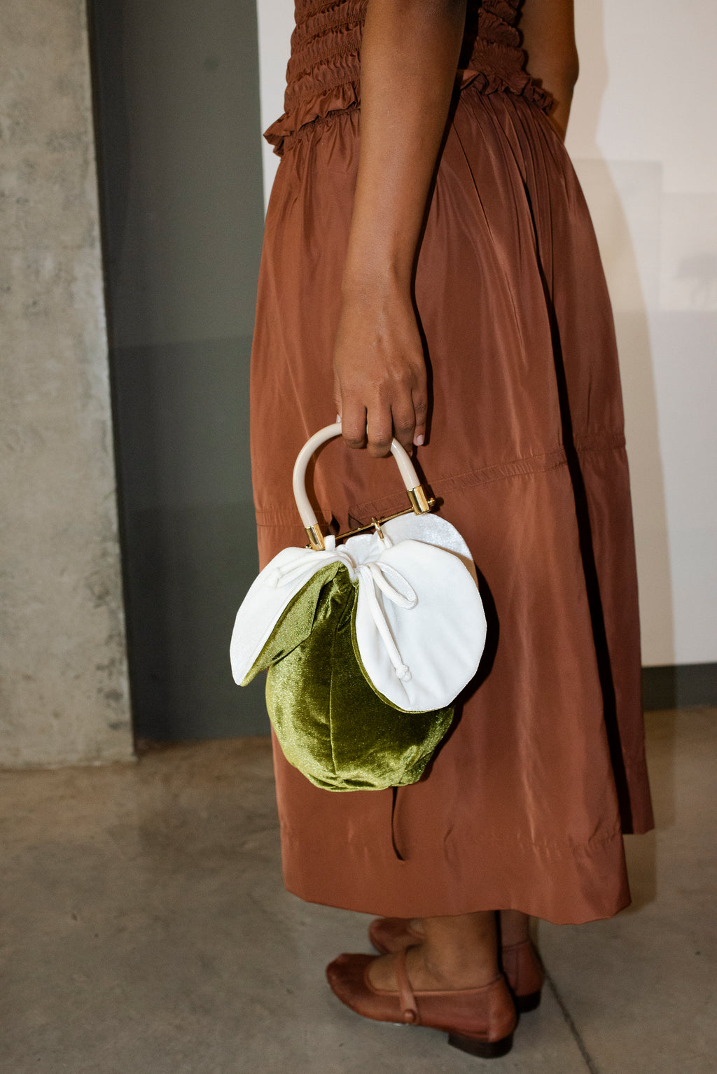 Saia Midi Feminina Carnívora Marrom