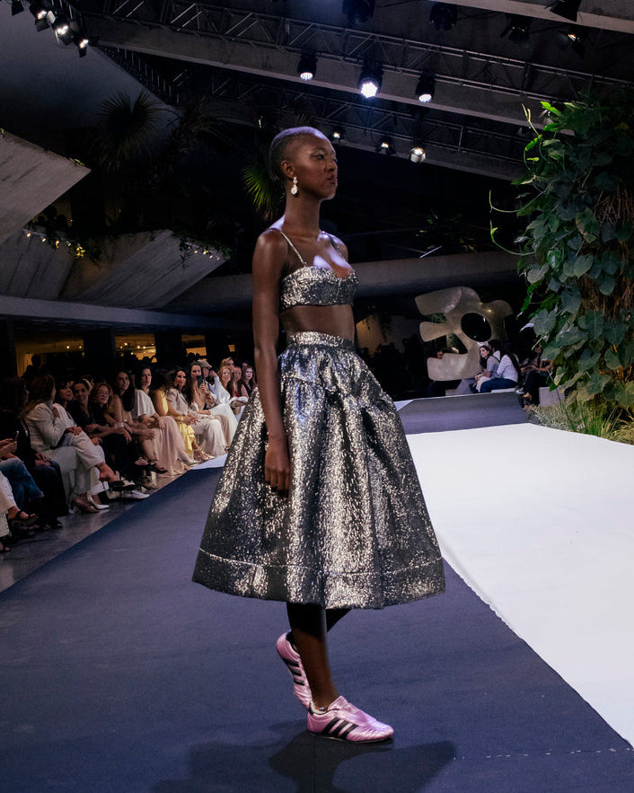 Saia Feminina Metalizada Fera