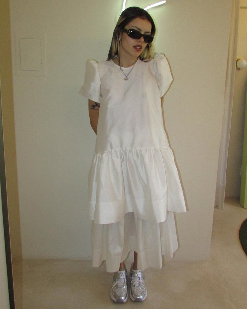 Vestido Curto Manga Princesa Matilda