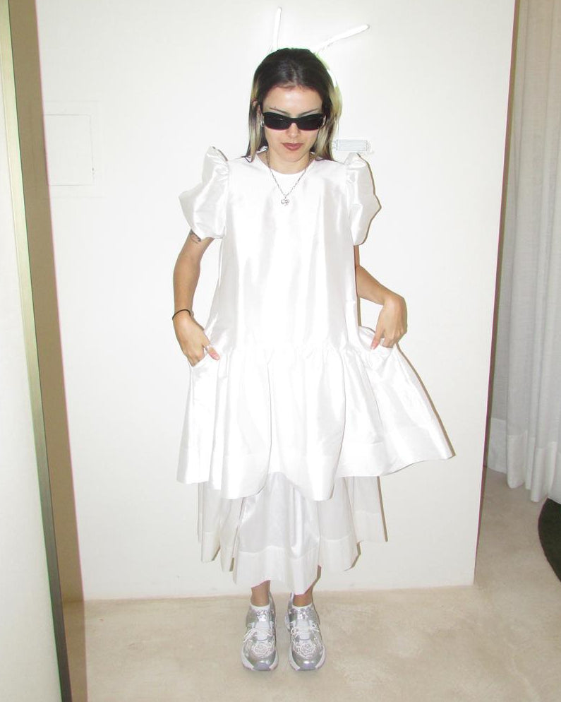 Vestido Curto Manga Princesa Matilda